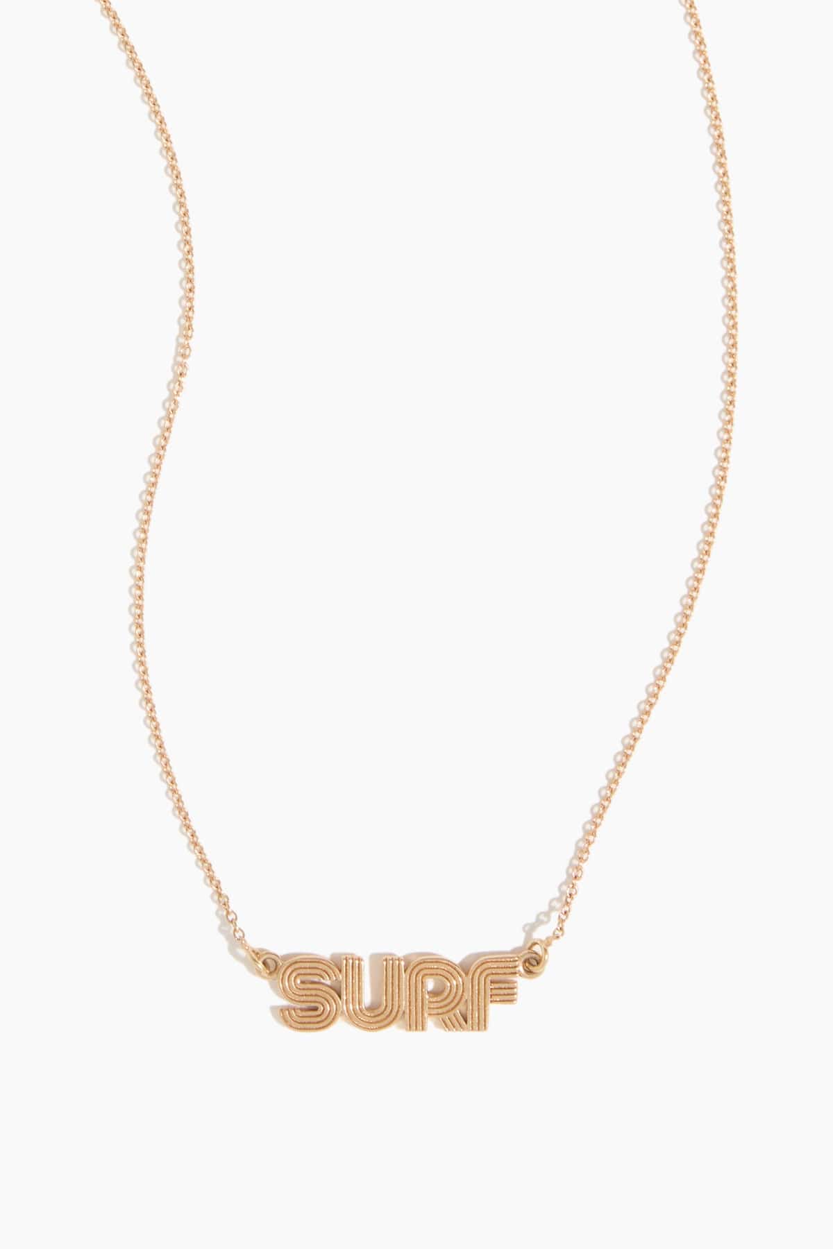 Surf Necklace in 14k Yellow Gold