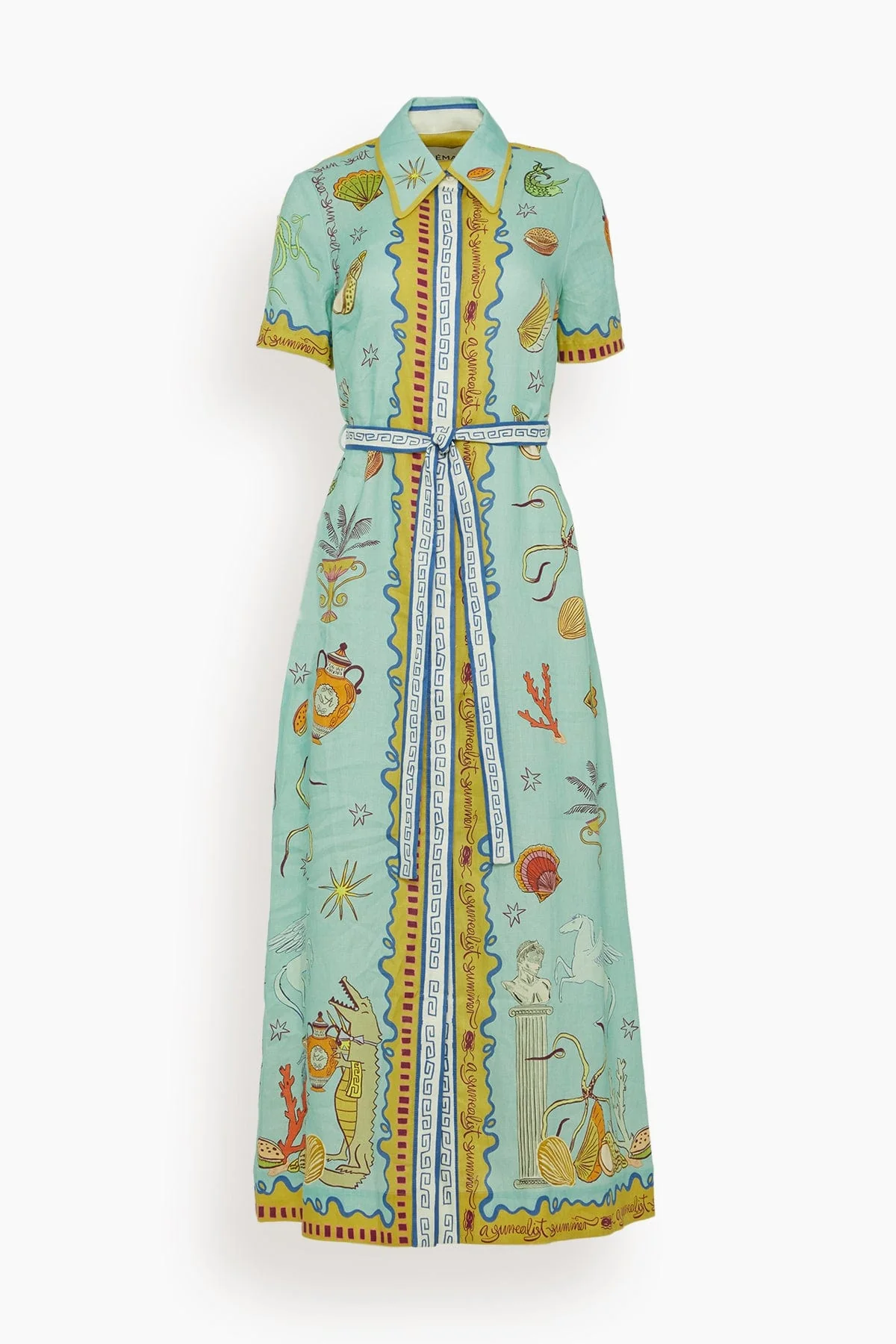 Surrealist Summer Shirtdress in Multi (TS)