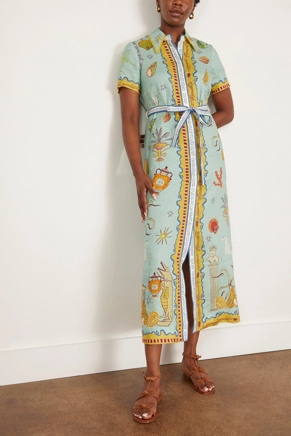 Surrealist Summer Shirtdress in Multi (TS) - Image 2