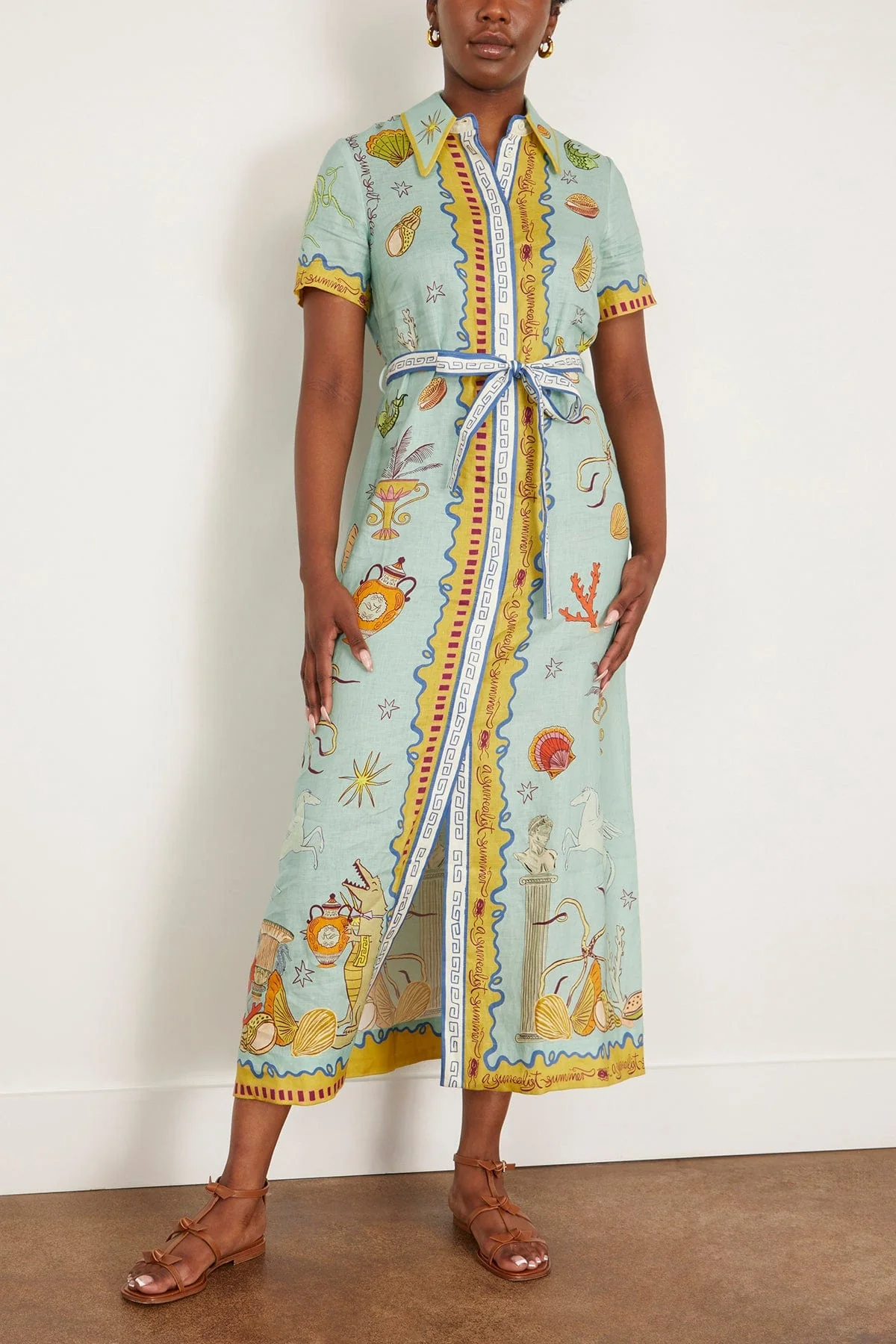 Surrealist Summer Shirtdress in Multi (TS) - Image 3