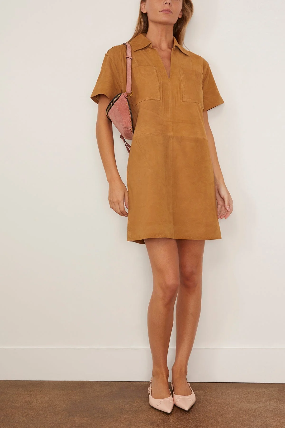 Tabby Dress in Camel - Image 2