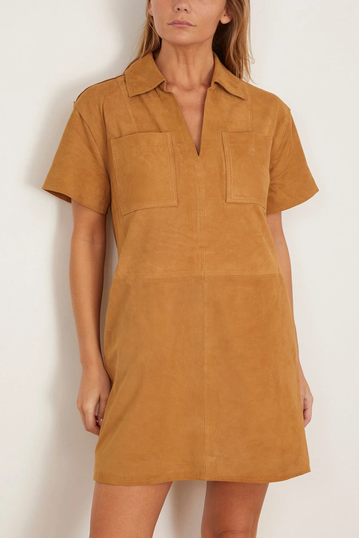 Tabby Dress in Camel - Image 3