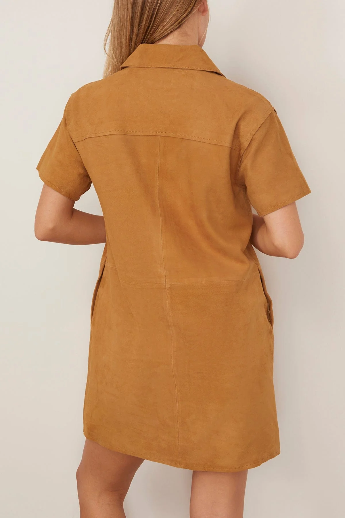 Tabby Dress in Camel - Image 4