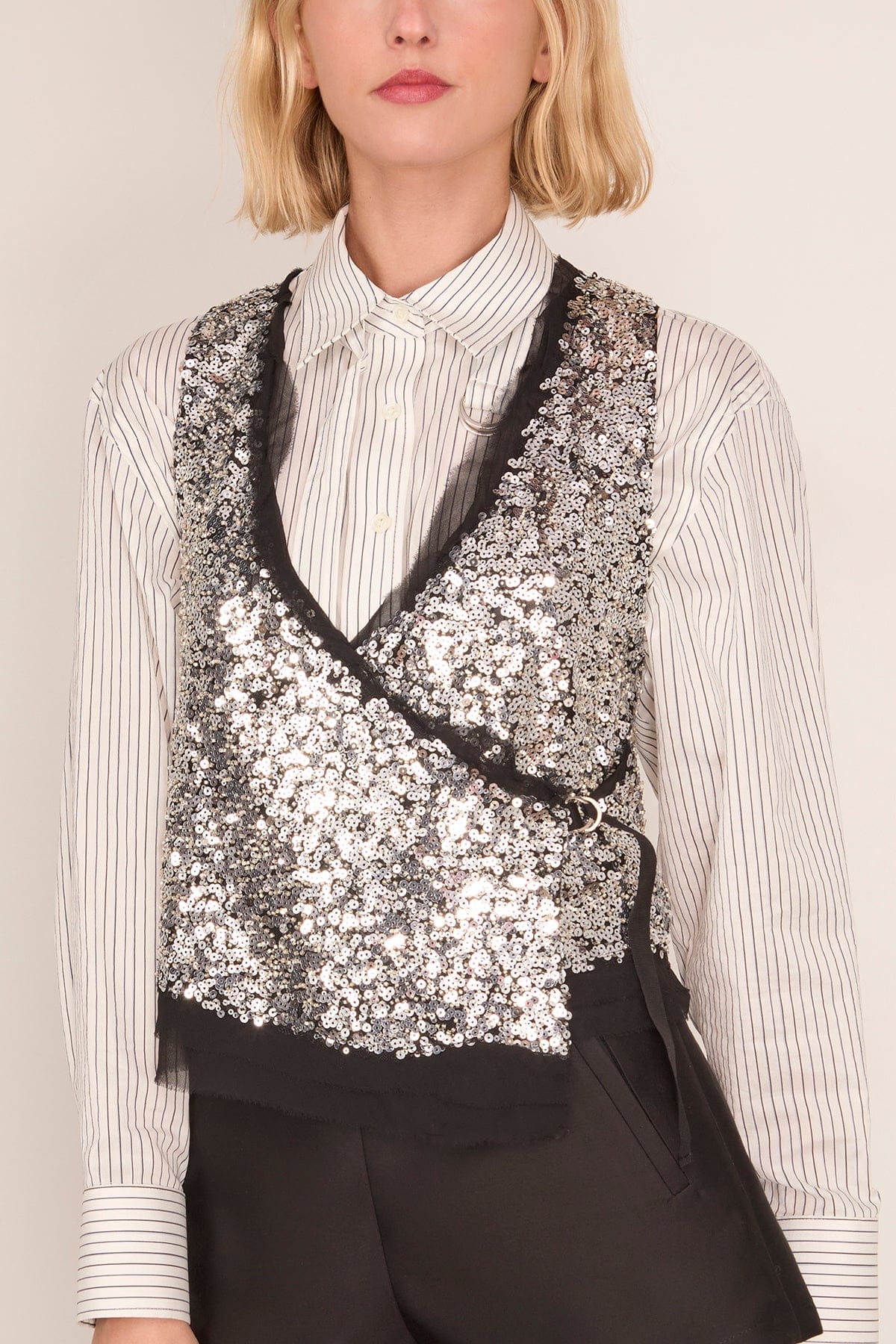 Tahina Top in Silver - Image 3