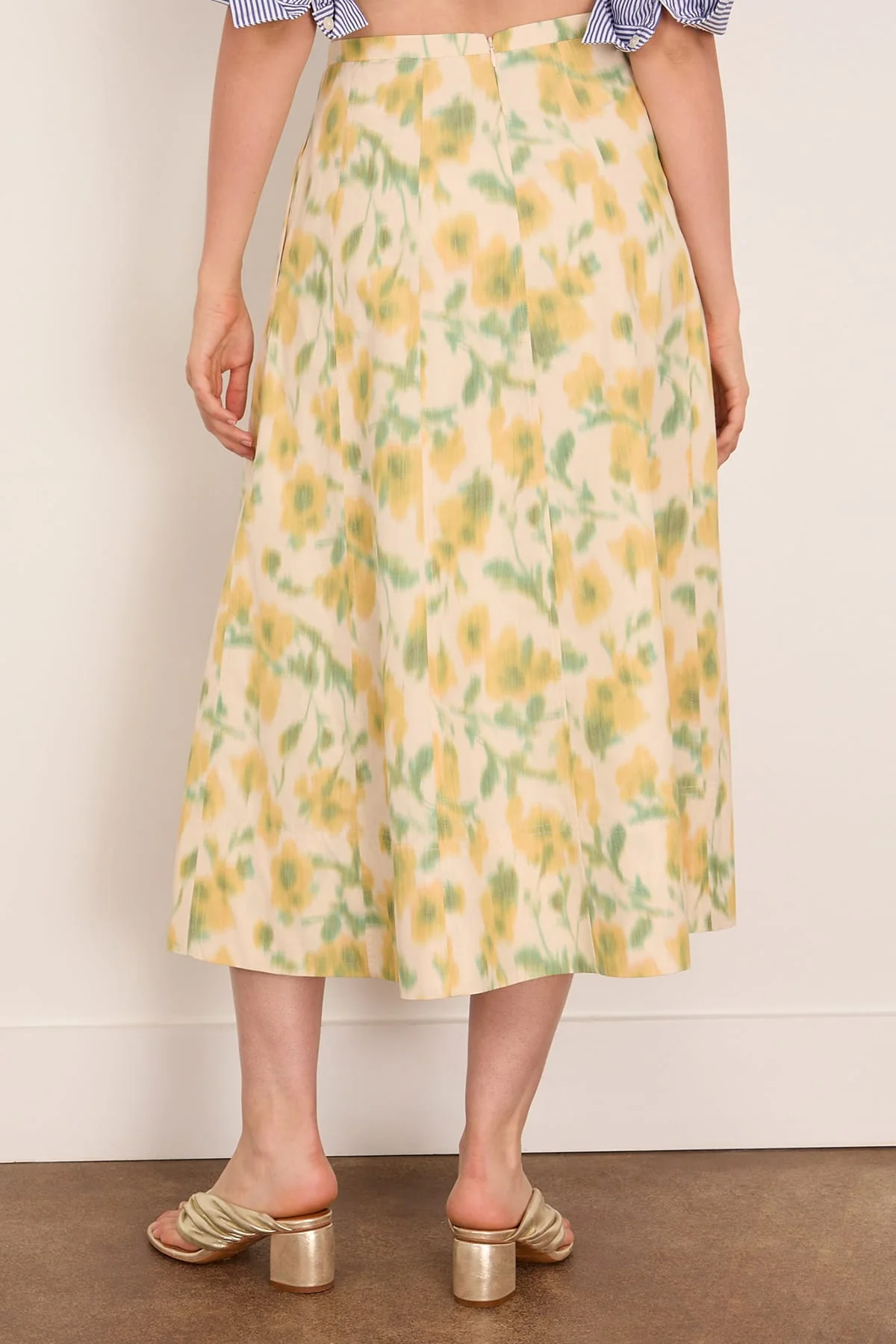 Tavia Skirt in Butter Multi - Image 4