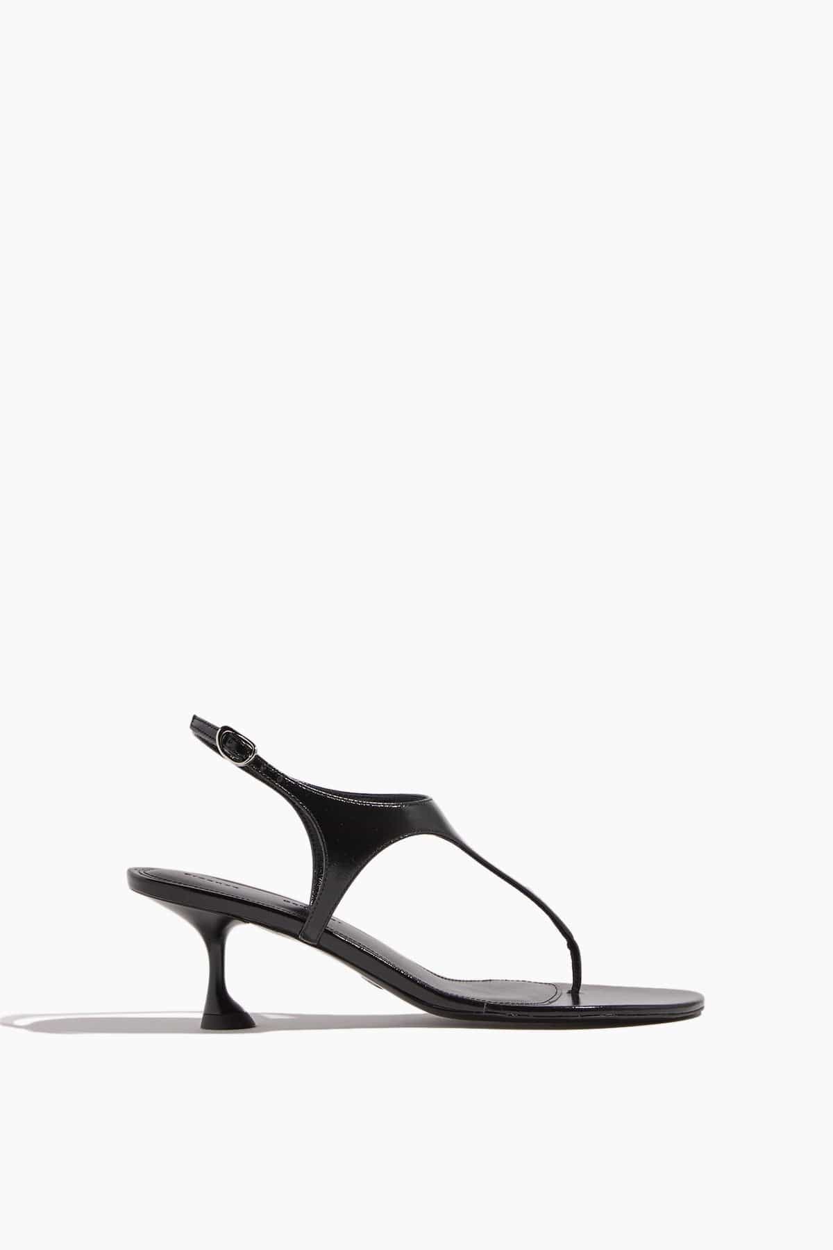 Tee Thong Sandals in Black