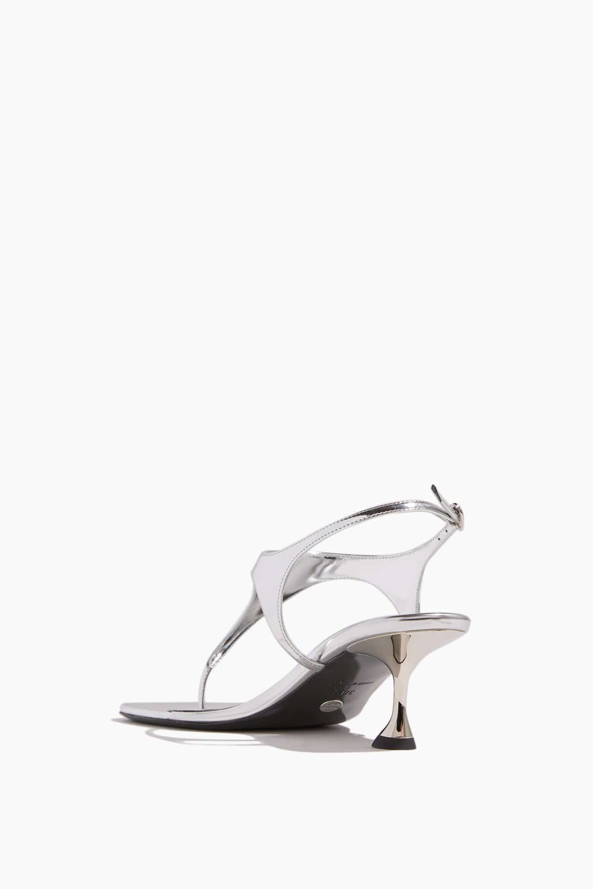 Tee Thong Sandals in Silver - Image 3