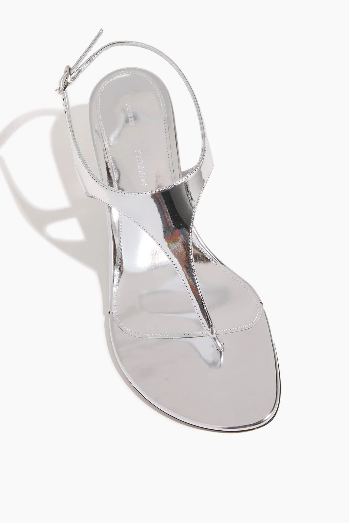 Tee Thong Sandals in Silver - Image 4