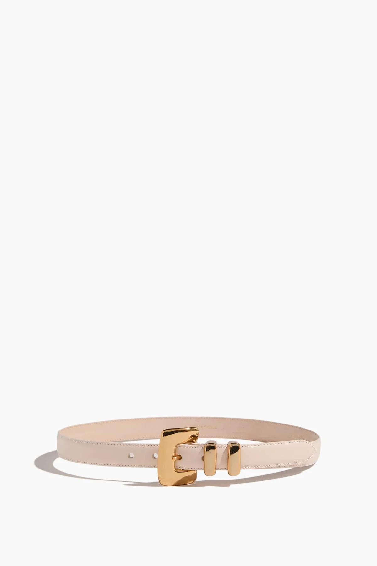 Tetra Belt in Ivory/Gold