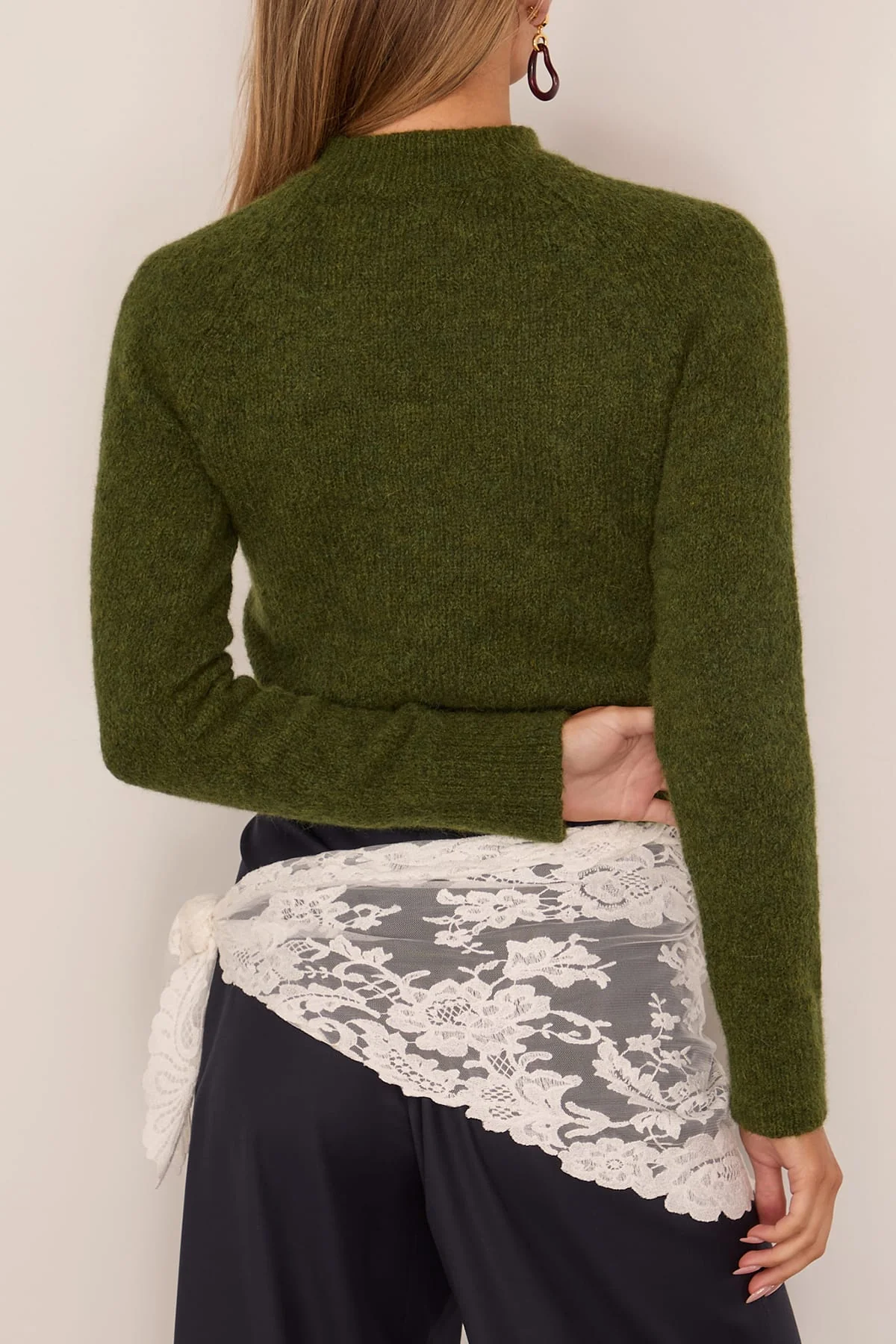 Texas Sweater in Dark Green - Image 4
