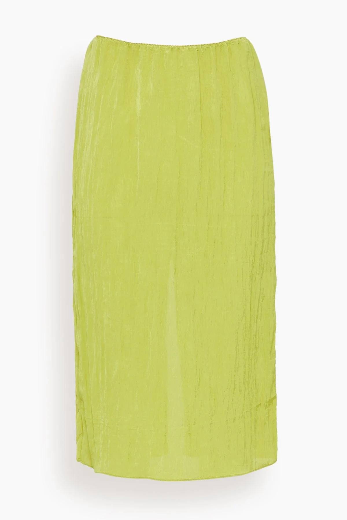 The Crinkle Slip Skirt in Peapod