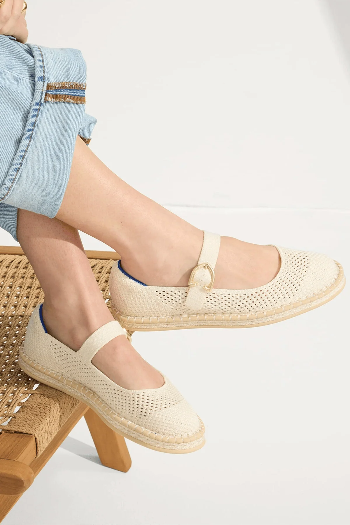 The Espadrille Mary Jane in Jasmine - Image 2