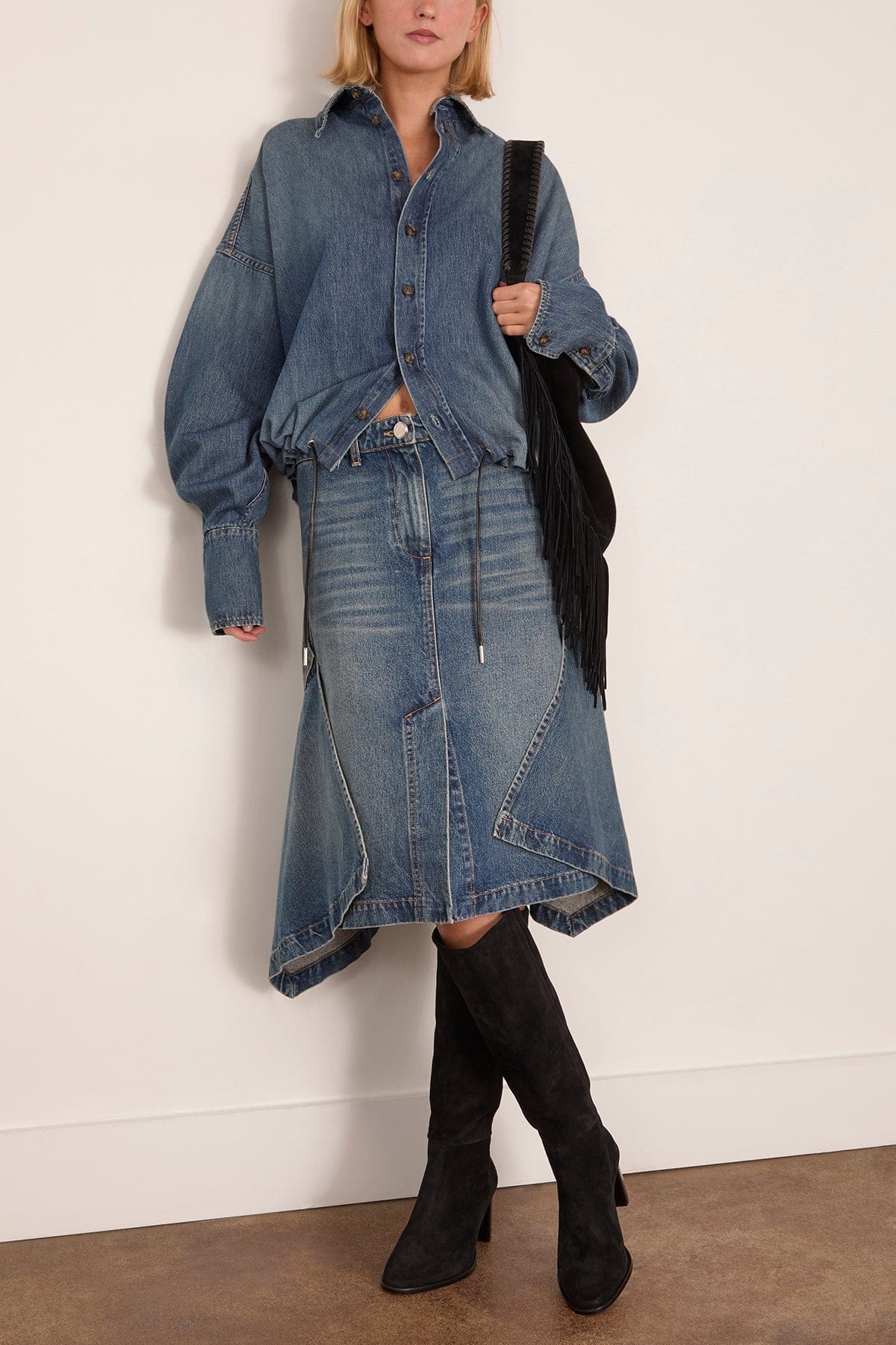 The Frankie Skirt in Dakota Wash - Image 2