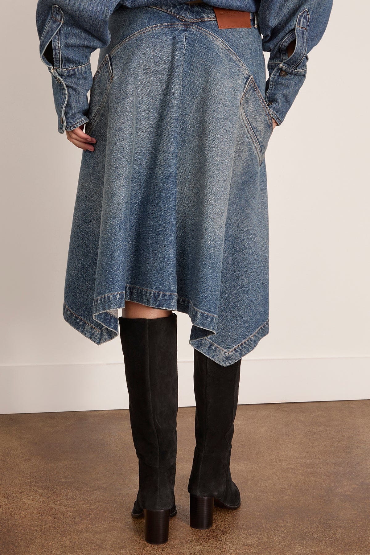The Frankie Skirt in Dakota Wash - Image 4