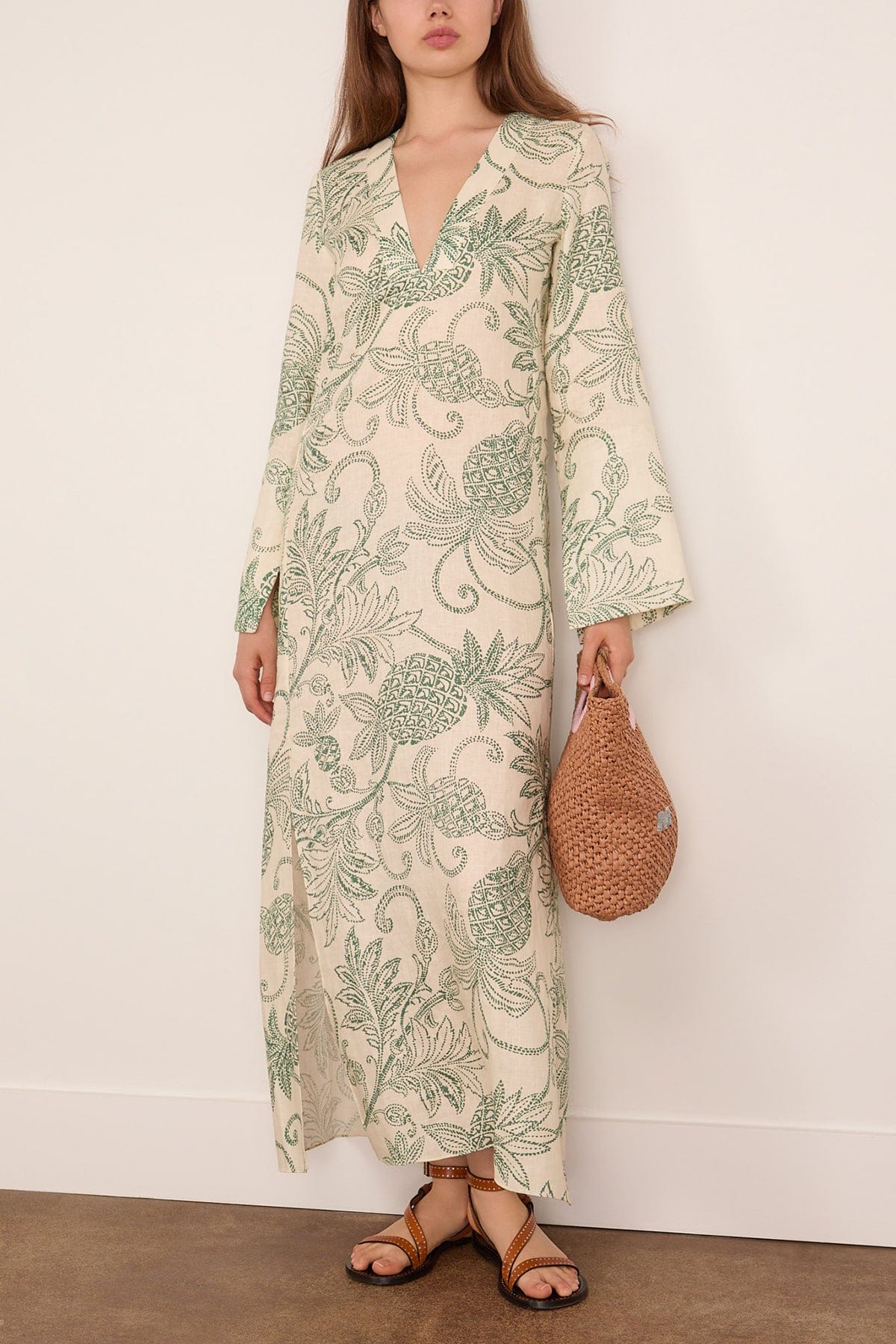 Theodora Dress in Mokata Green - Image 2