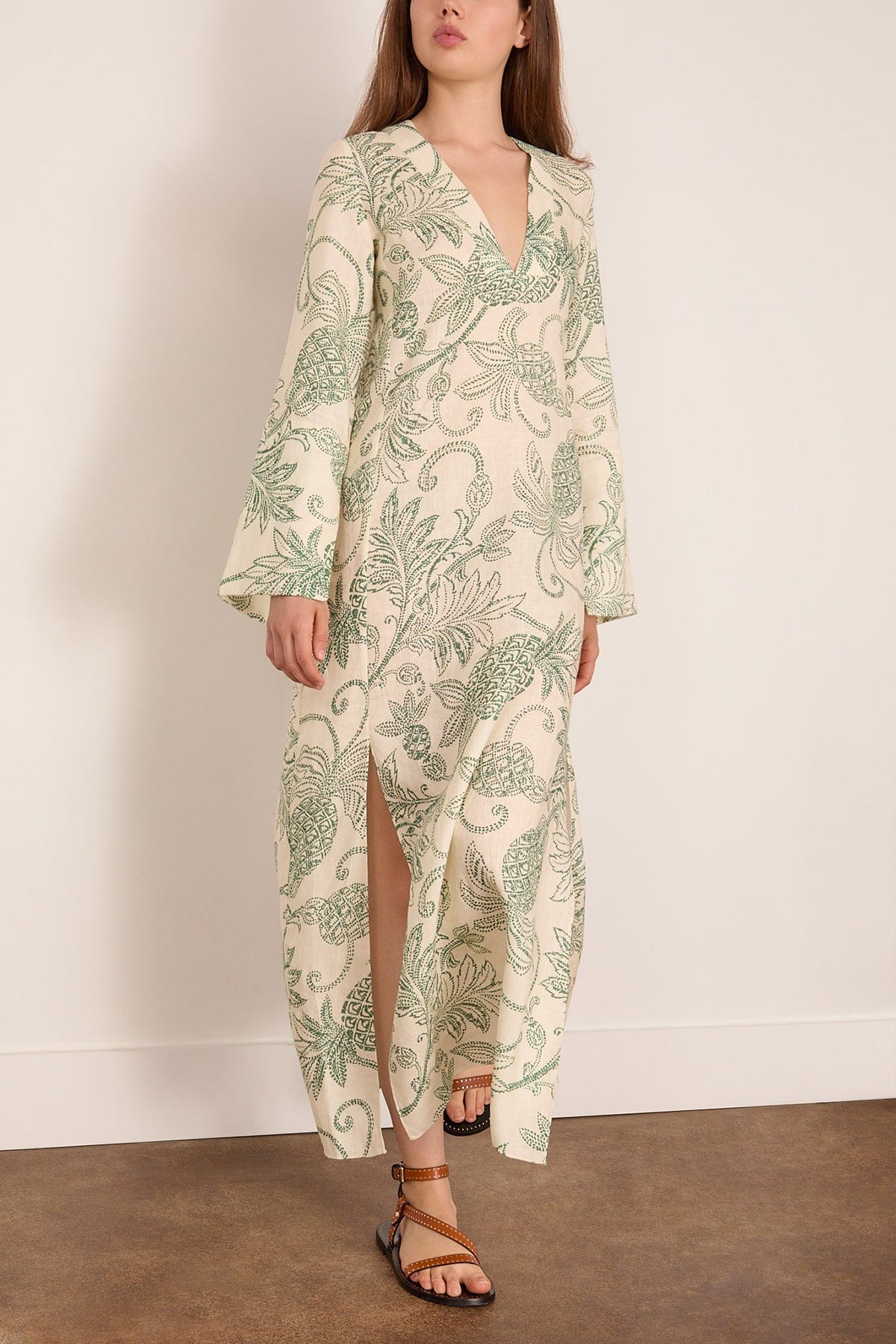 Theodora Dress in Mokata Green - Image 3