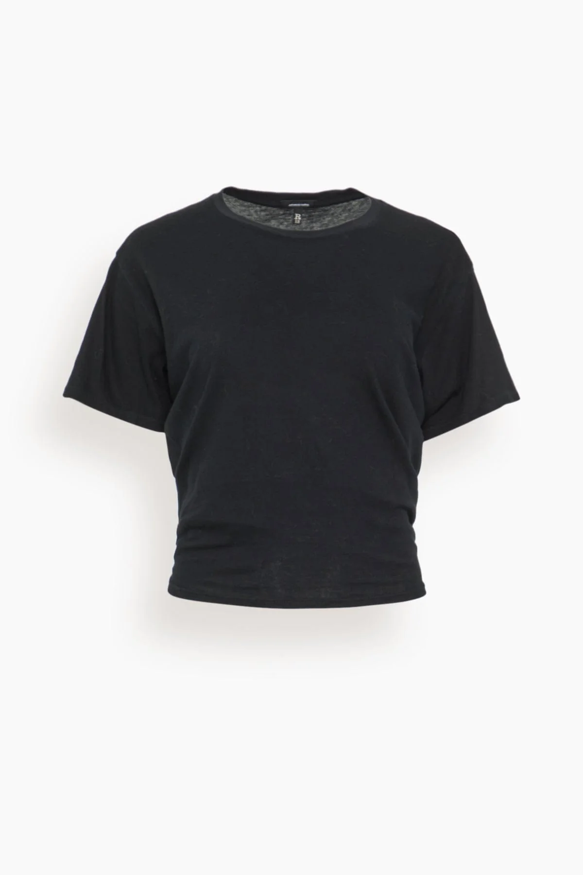 Tight Waist Tee in Black