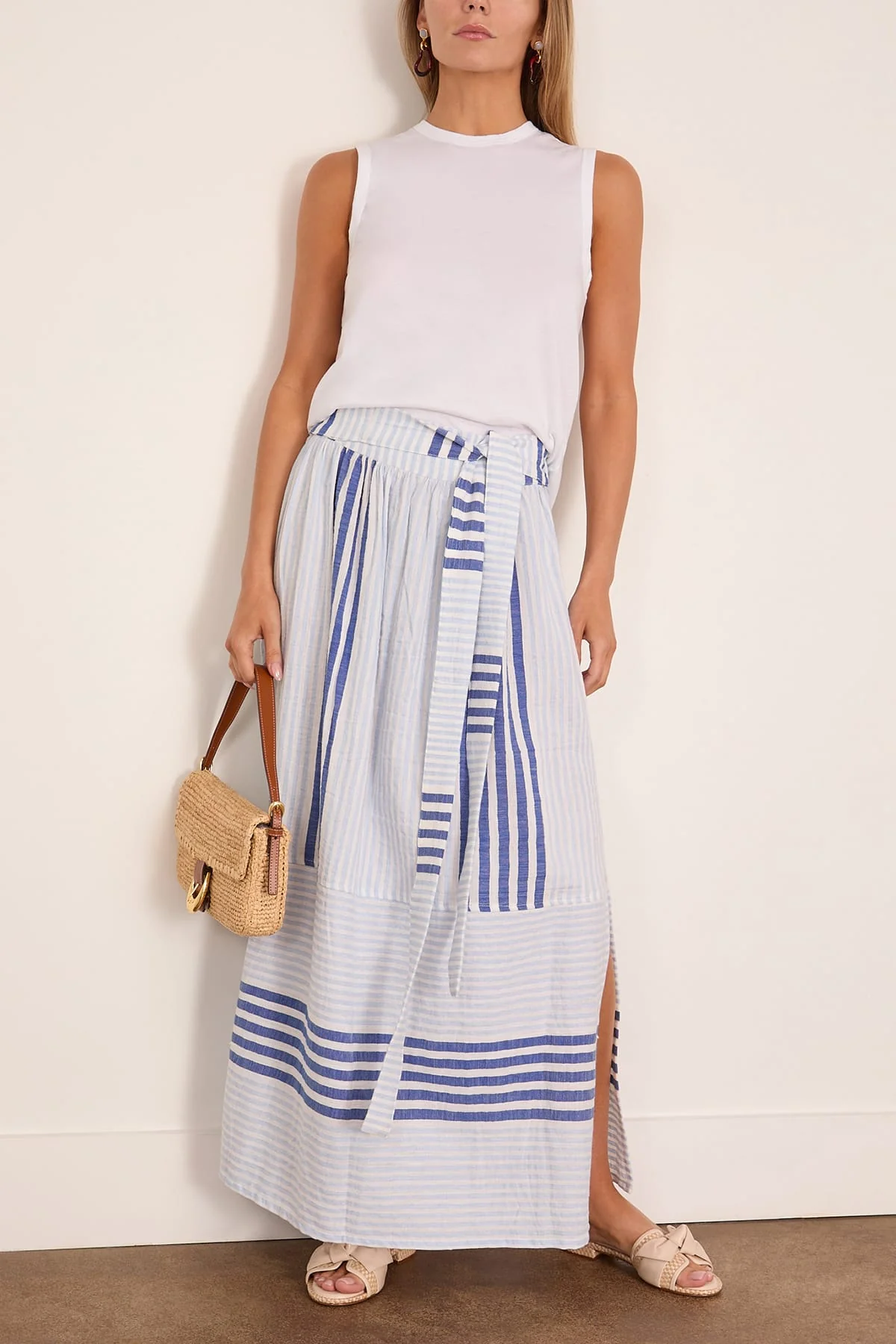 Tola Skirt in Shemizi Blue - Image 2