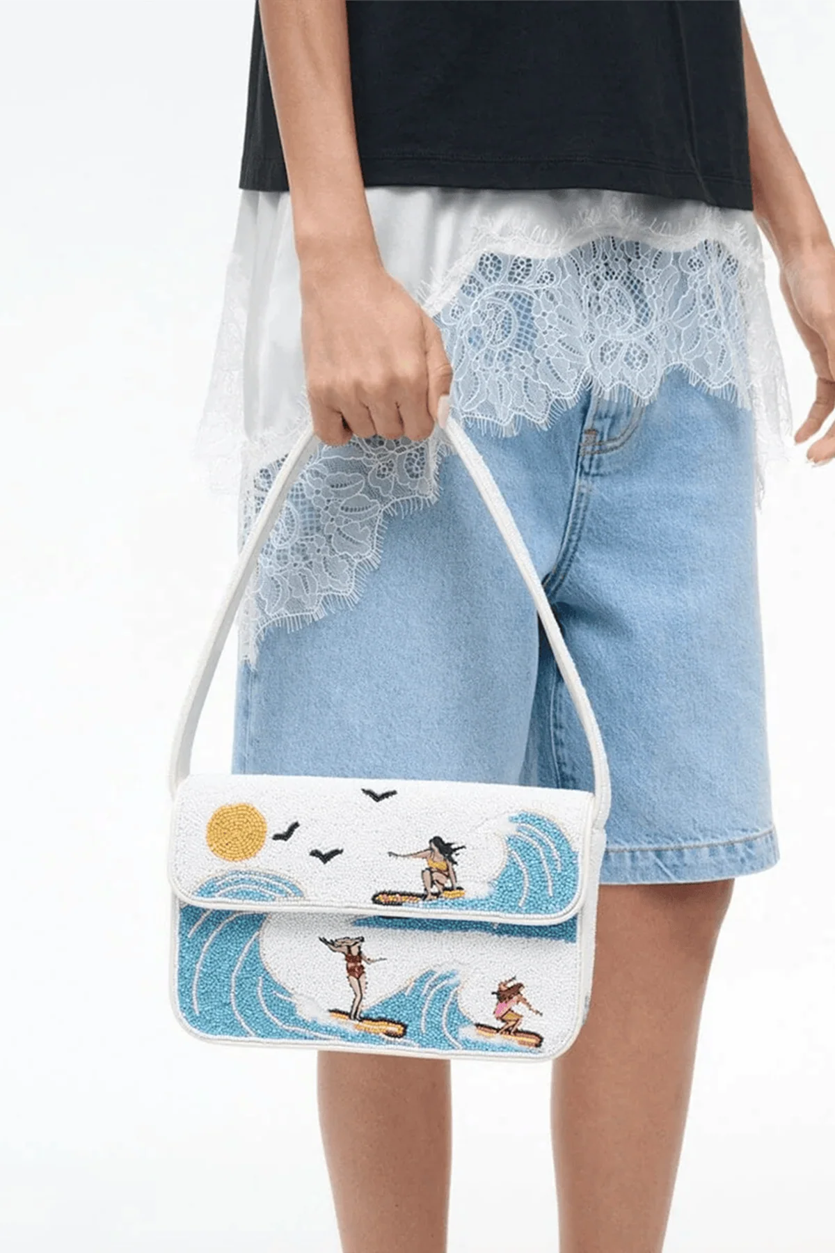 Tommy Beaded Bag in Surf Babes - Image 2