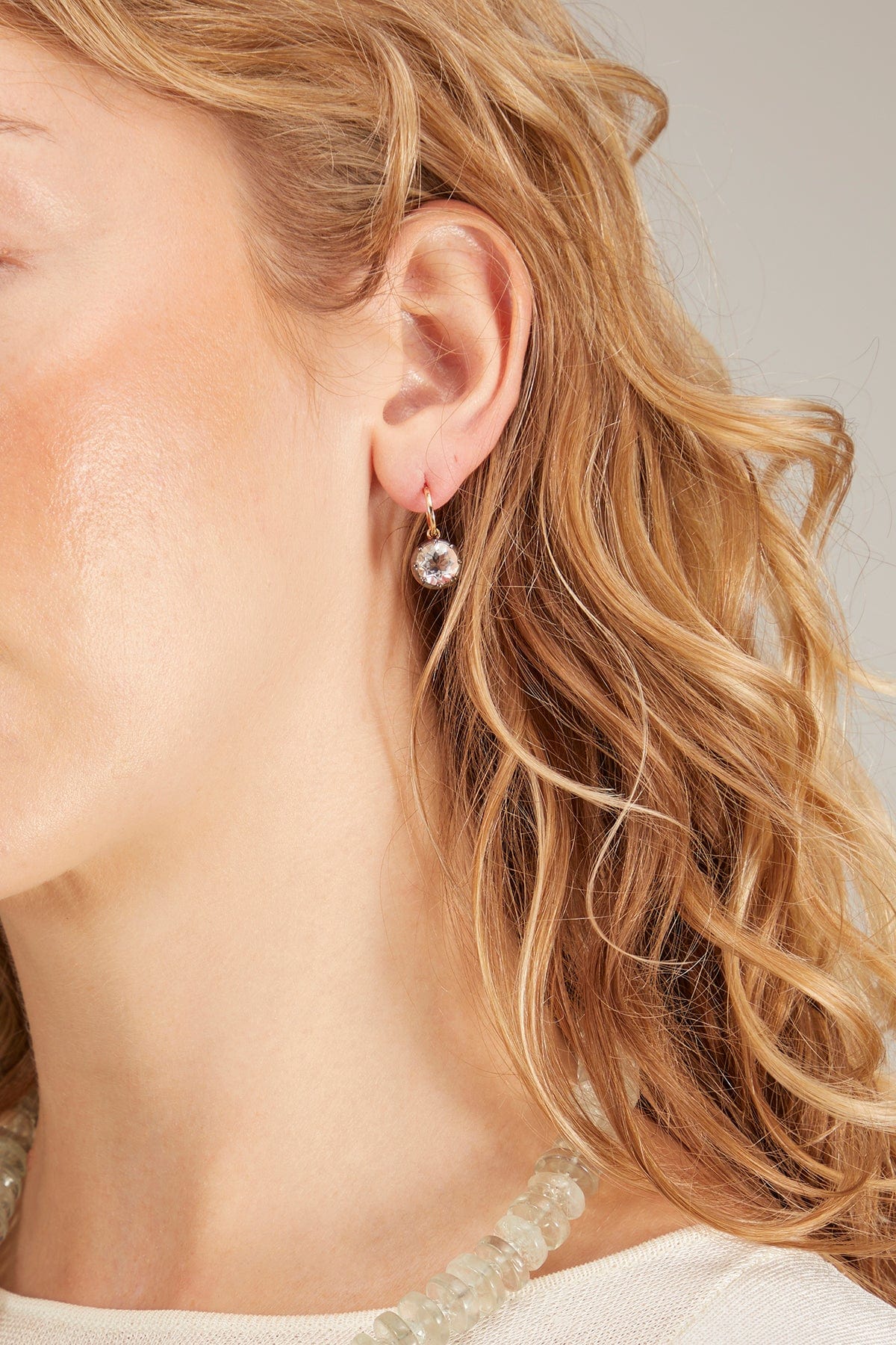 Topaz Drop Earrings in 14k Yellow Gold - Image 2