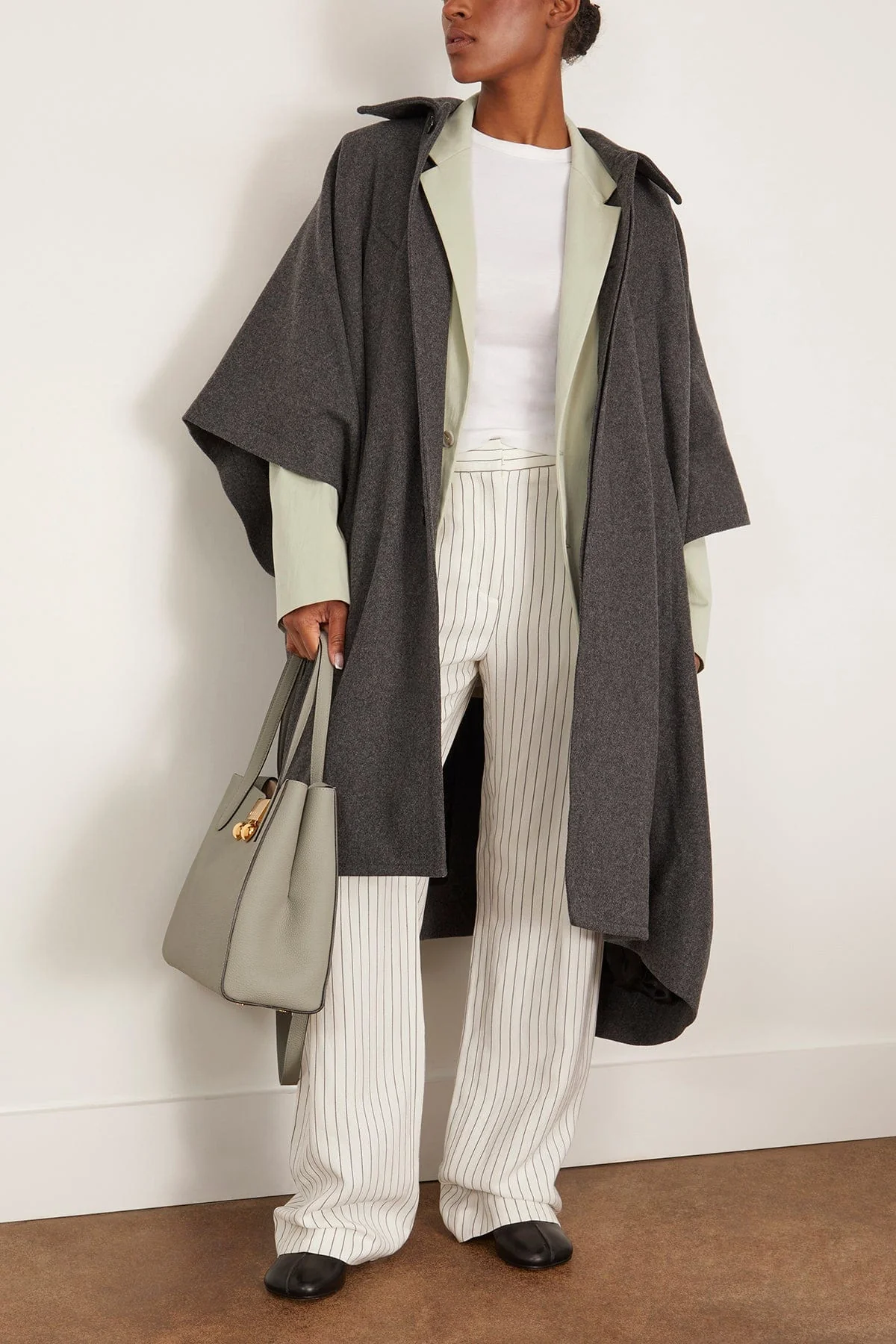 Trench Coat in Dark Melange - Image 2