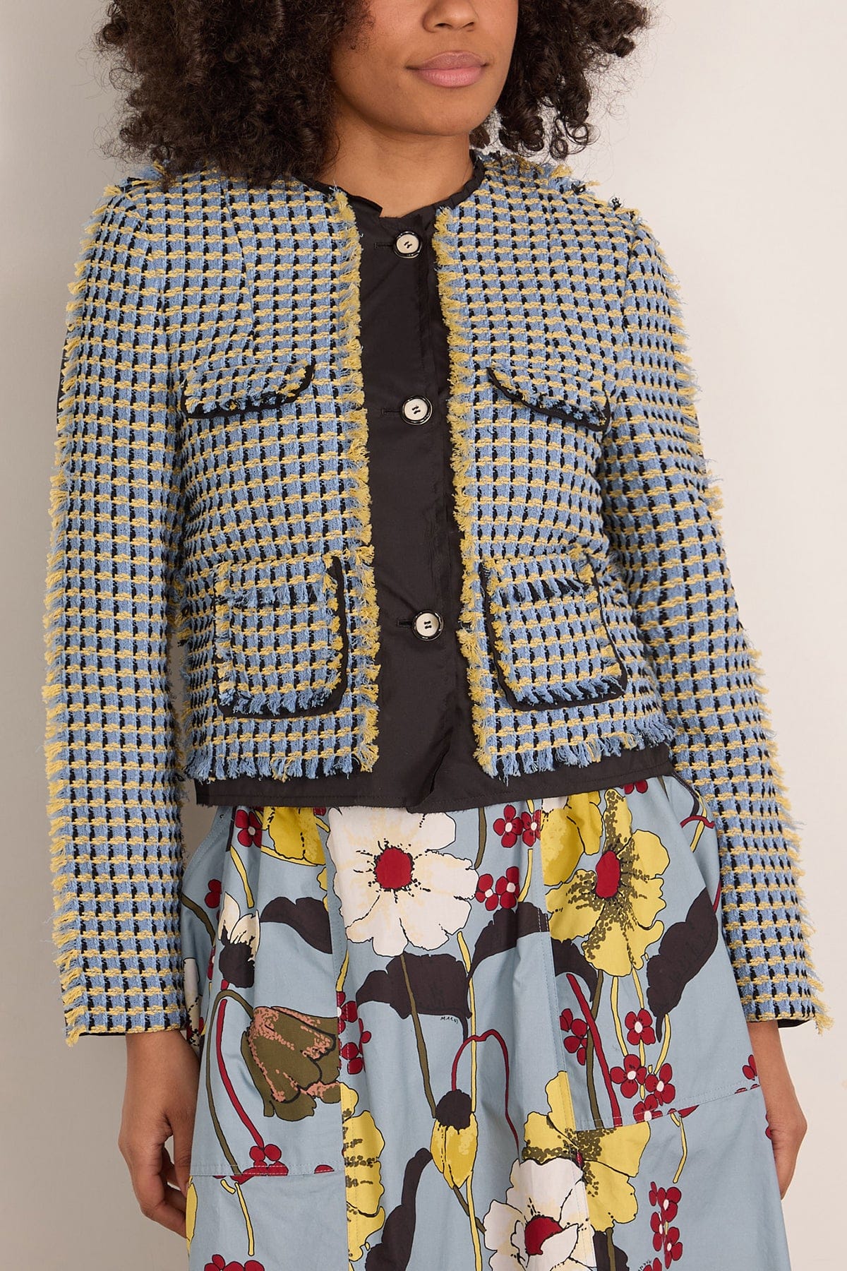 Tweed Jacket in Sky - Image 3