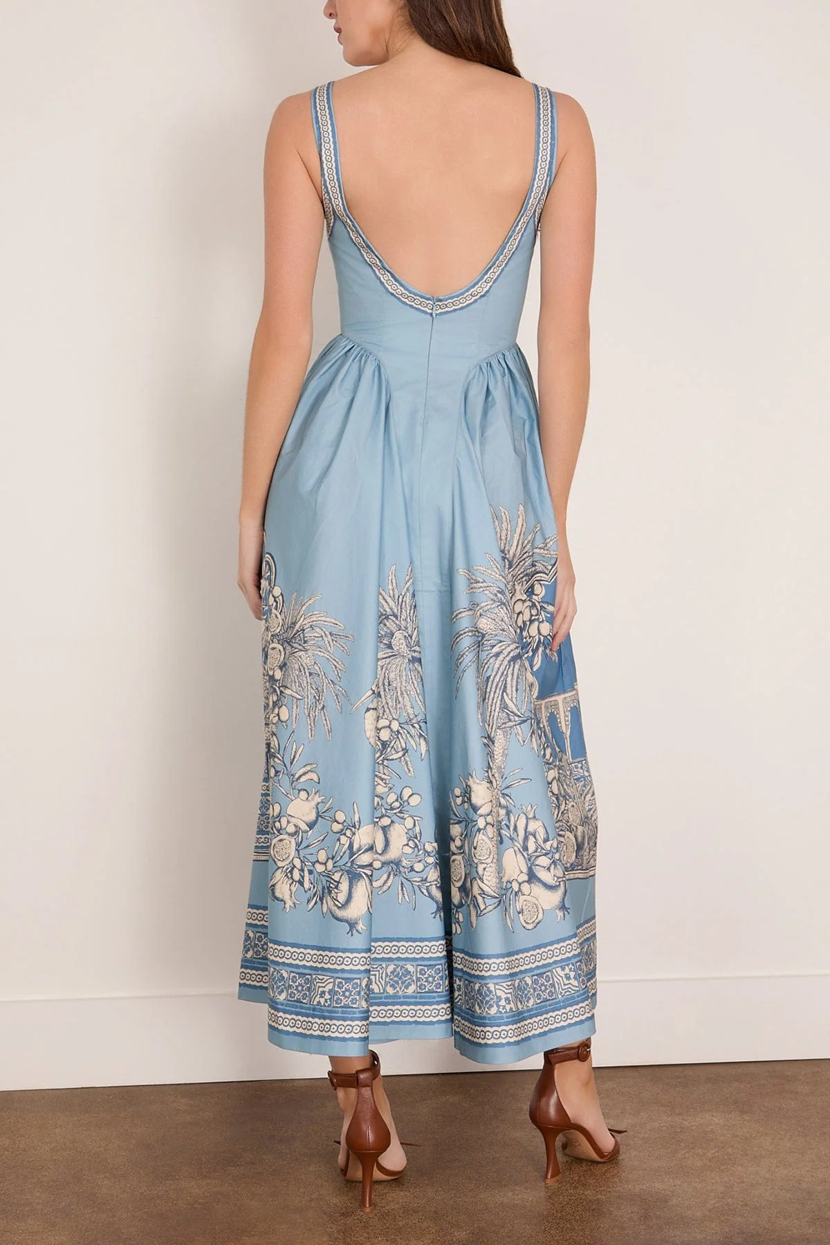 Villa Romantica Midi Dress in Blue - Image 4