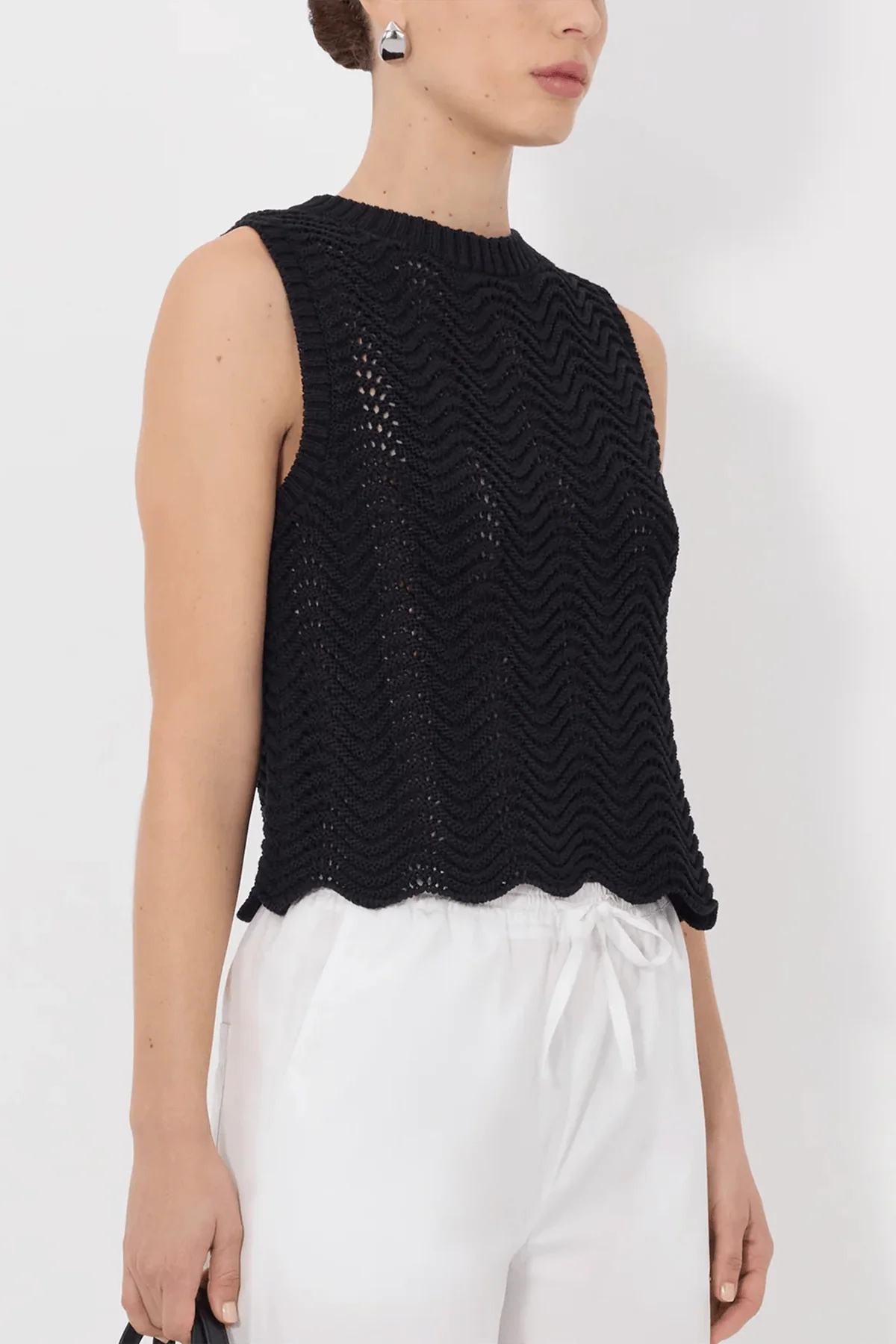 Vittoria Tank Top in Black - Image 3