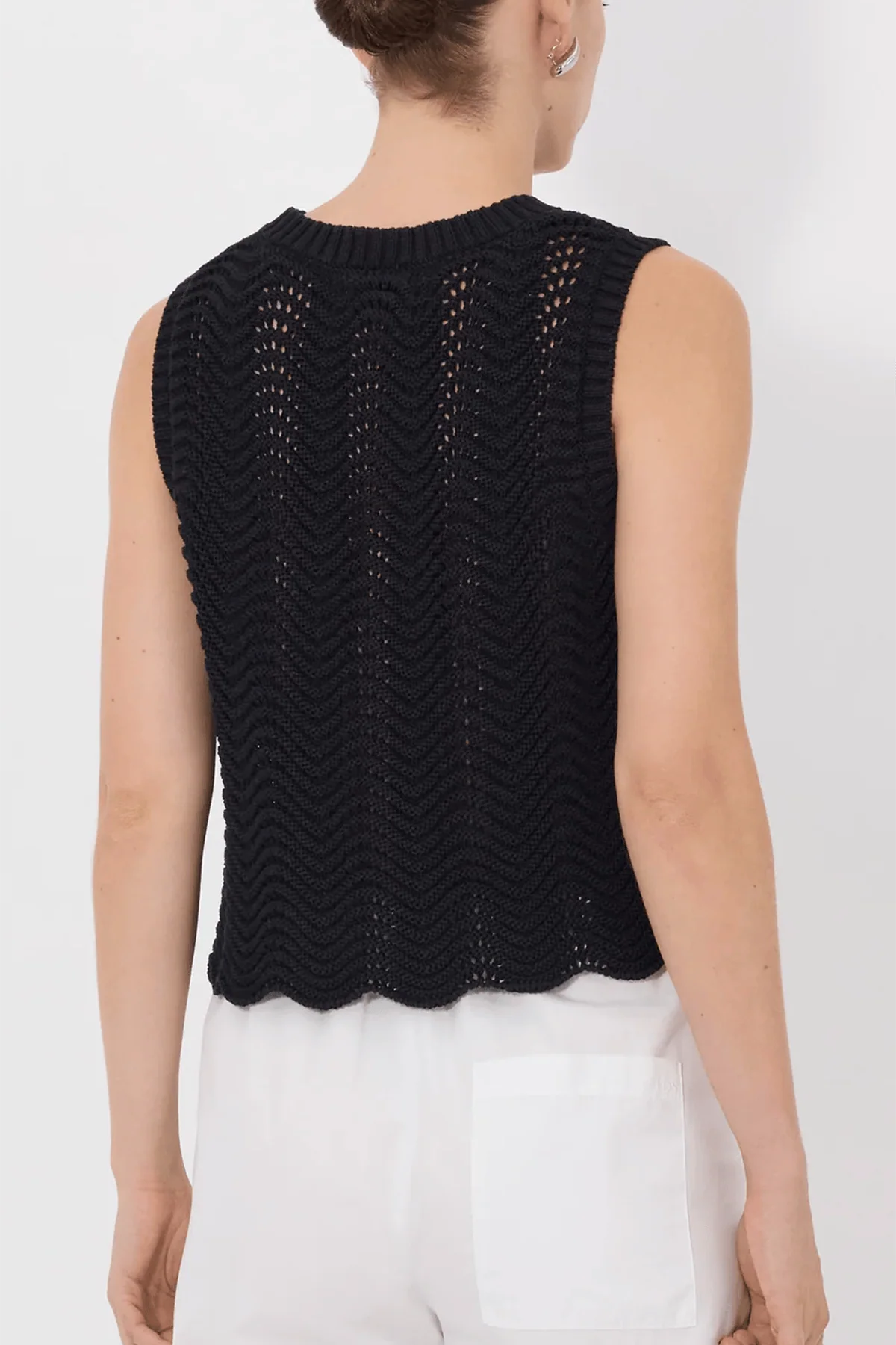 Vittoria Tank Top in Black - Image 4