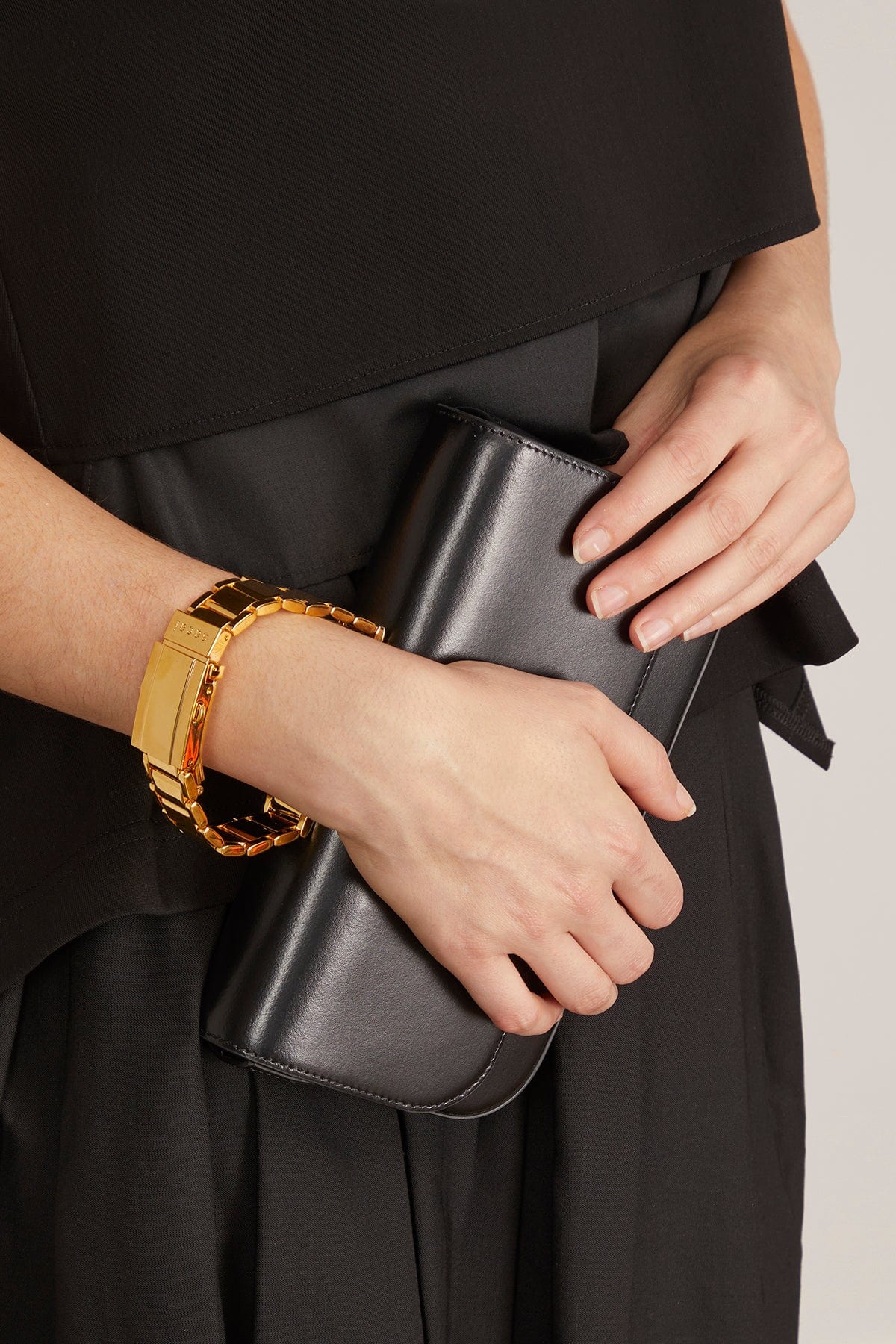 Watch Belt Wide Bag in Black - Image 2