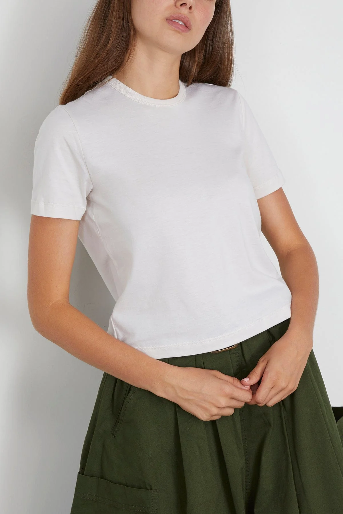 Willow Short Sleeve Tee in Chalk - Image 3