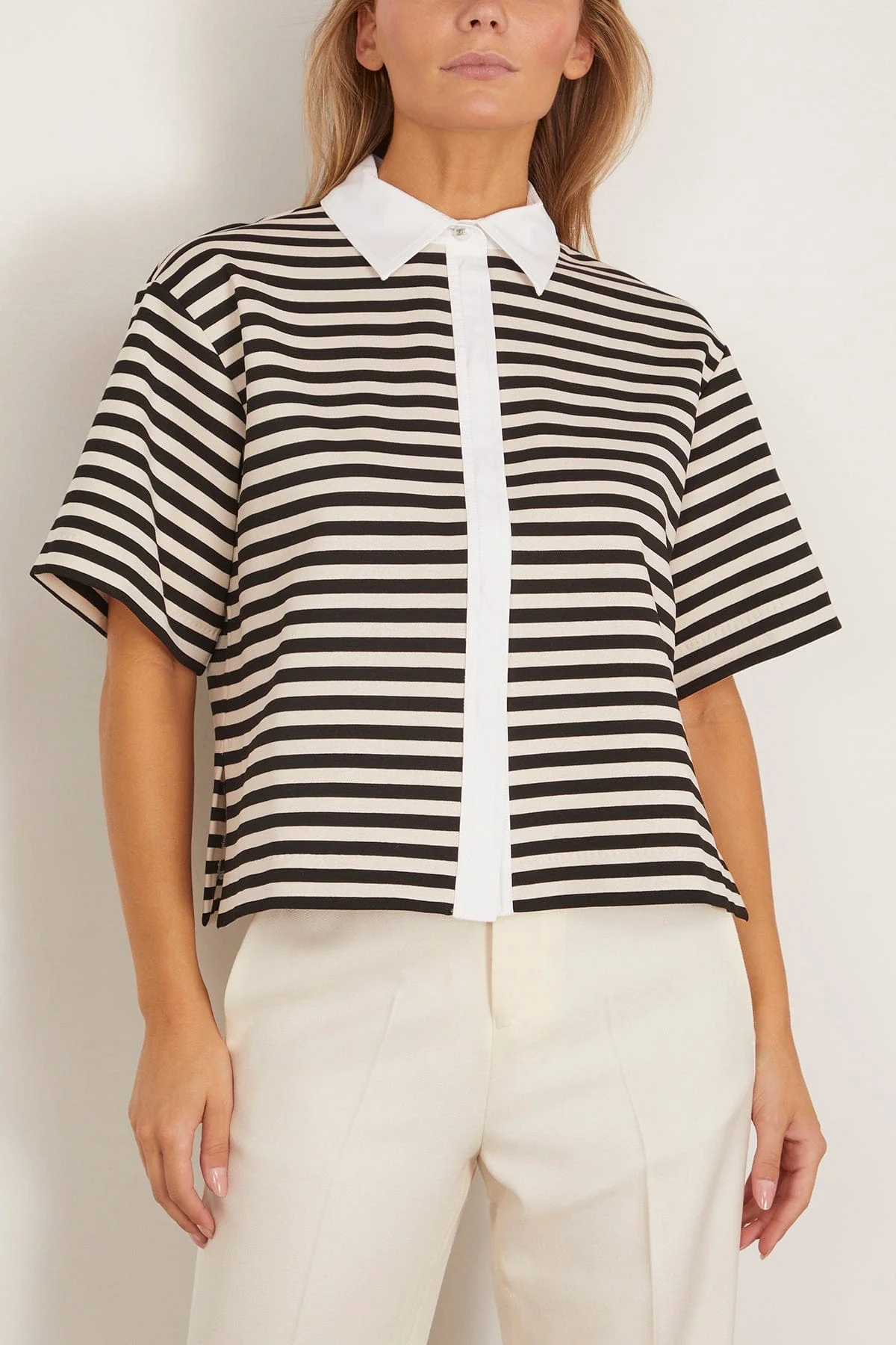Wilson Shirt Jersey in White Black - Image 3