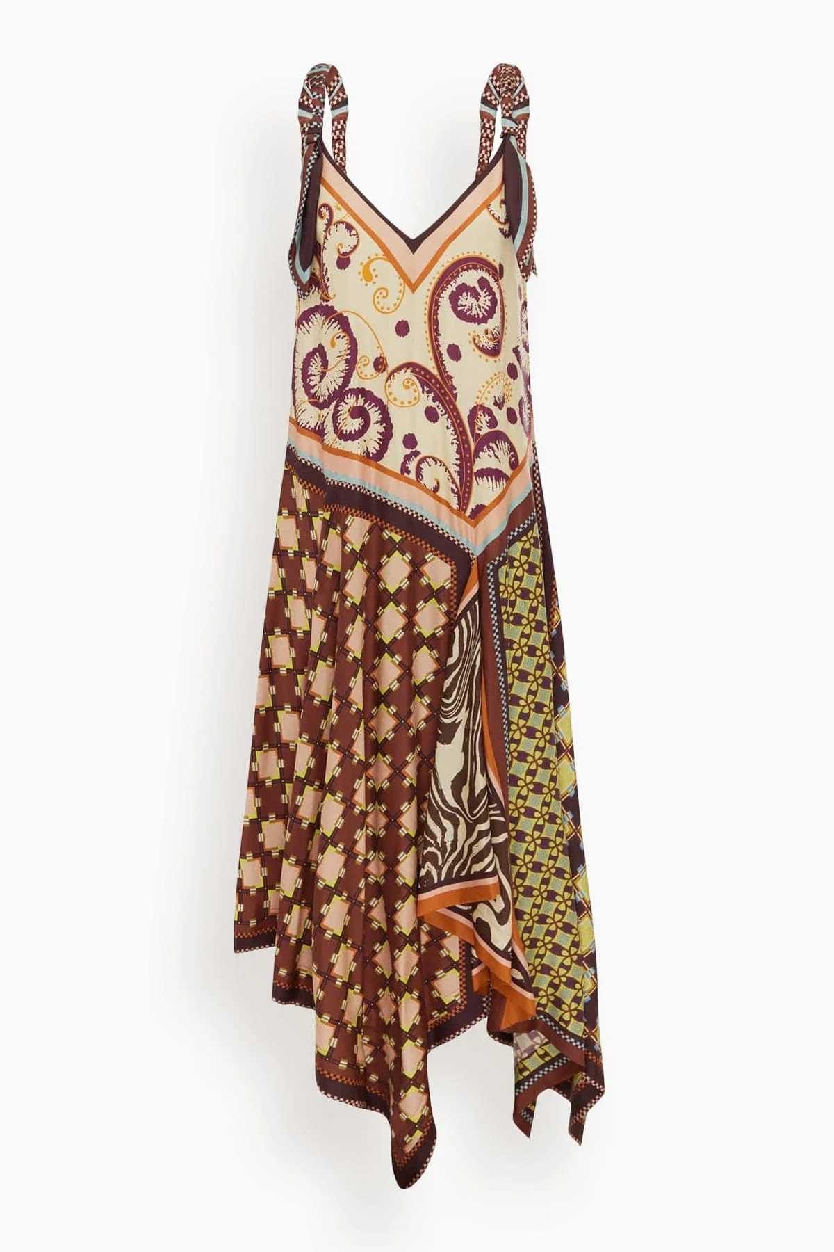 Wilson Silk Midi Dress in Multi