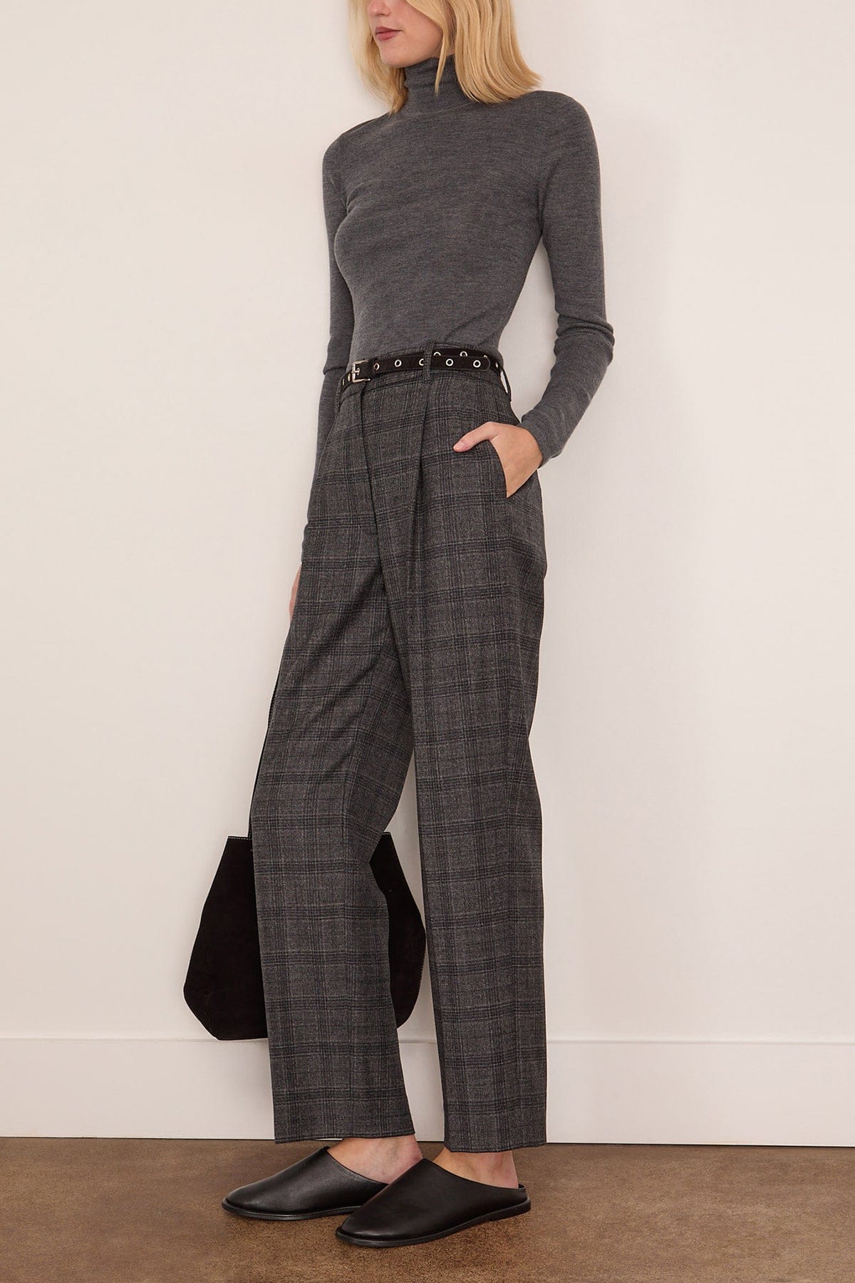 Wynter Top in Mid Grey Melange - Image 2