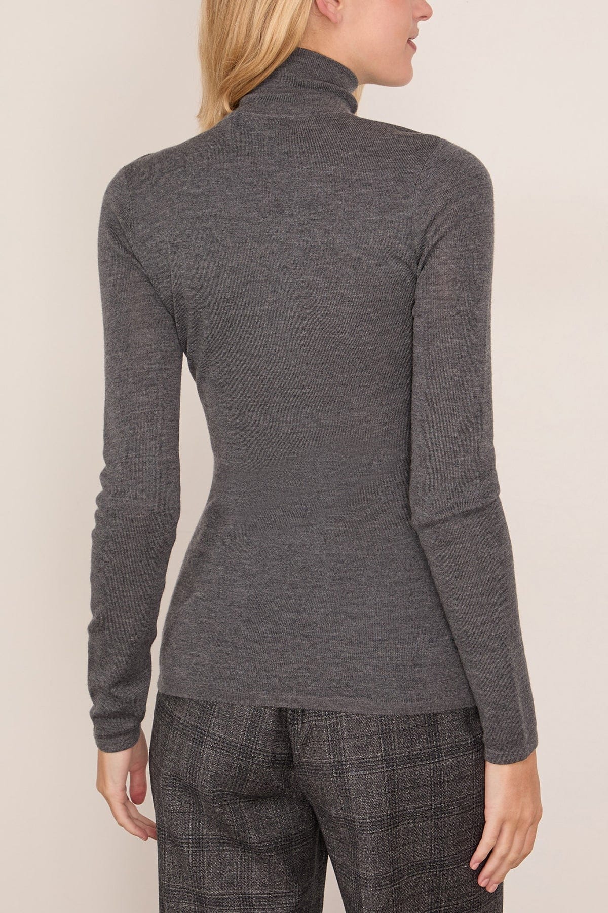 Wynter Top in Mid Grey Melange - Image 4