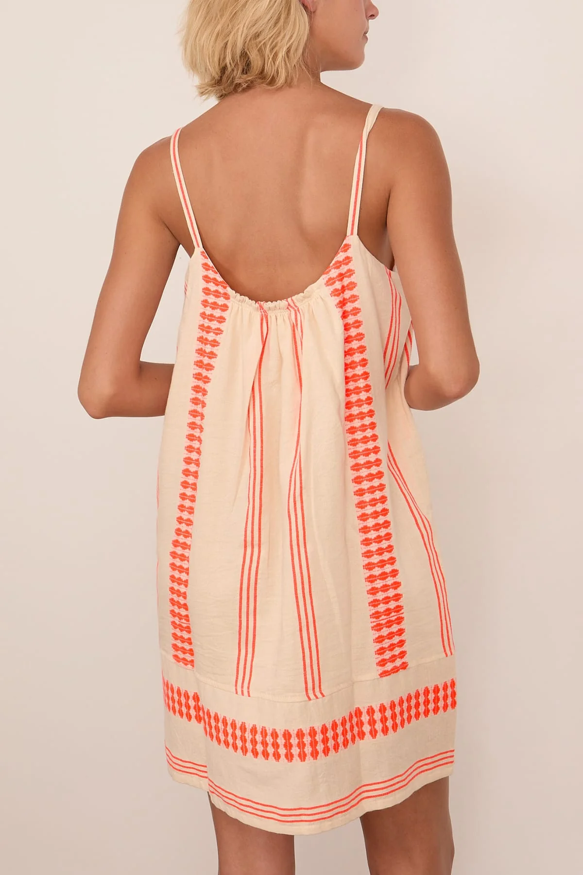 Zina Swing Dress in Tigist Flame - Image 4